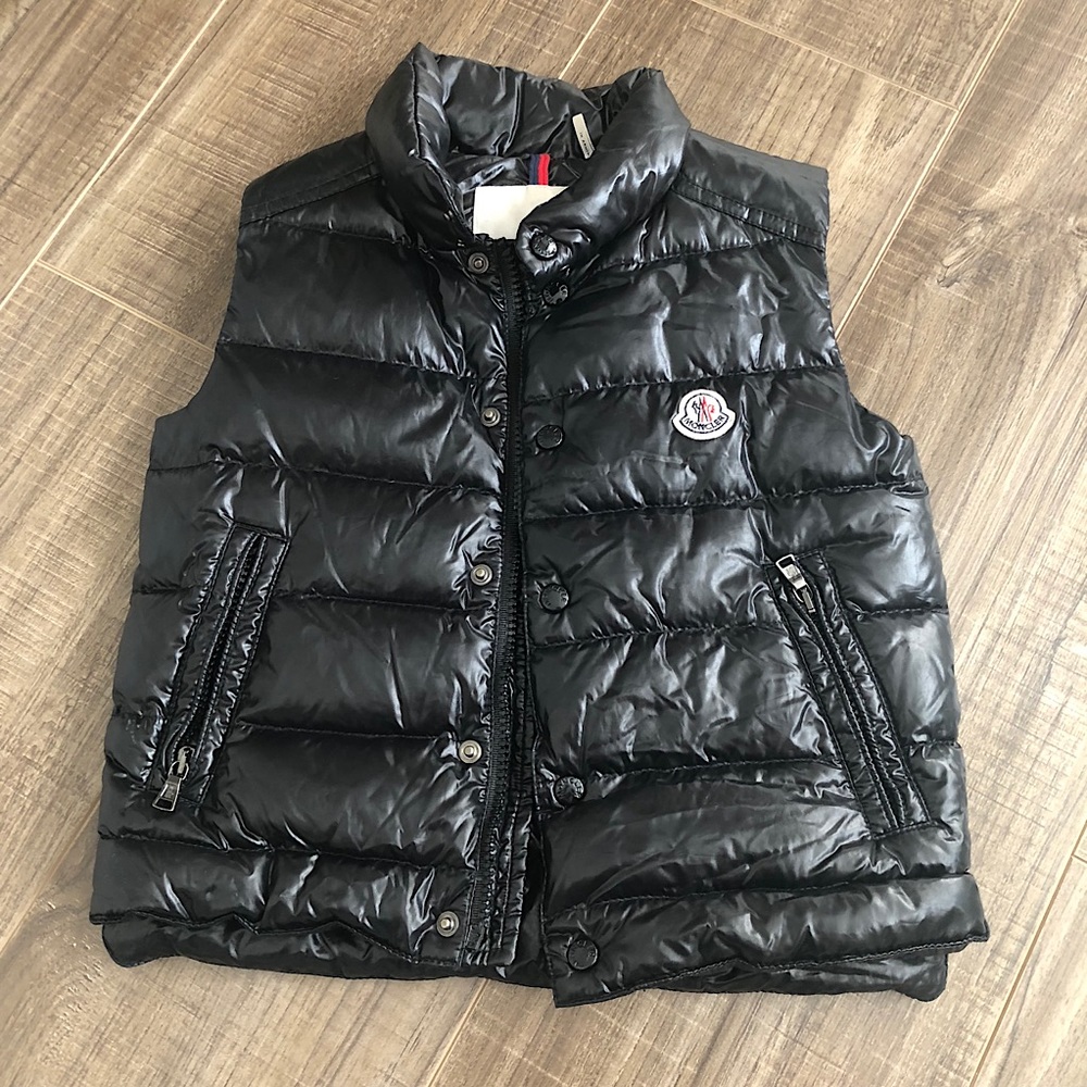 Moncler kids tib down puffer vest/gilet 4y